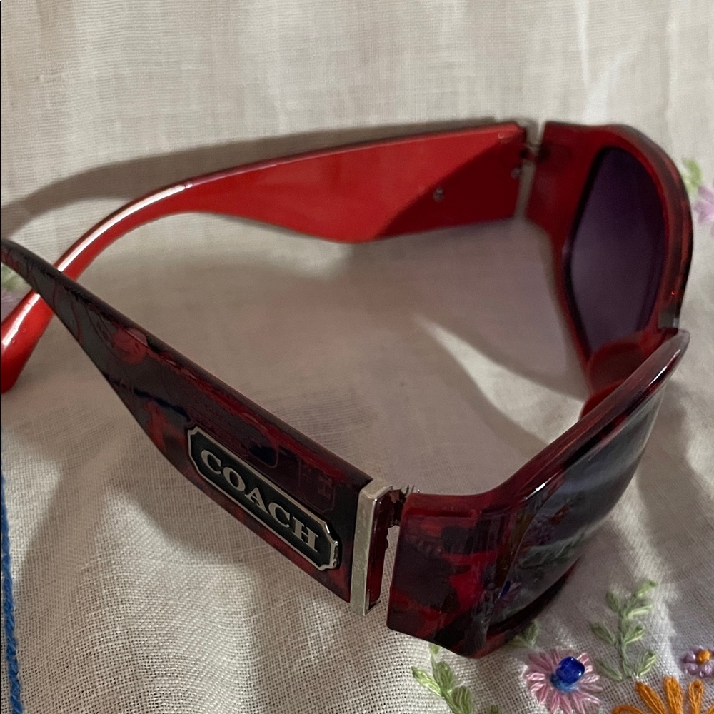 Coach Bold Red Women's Sunglasses